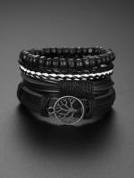 Set De 5 Relojes Deportivos Para Hombre Moda Negocios Cuarzo Reloj De Pulsera Lujo Correa De Cuero Reloj Casual Para Hombres - details 3