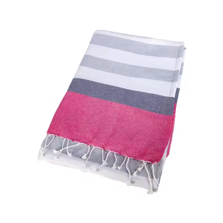 SUN & SURF Pareo Rayas Kikoy Con Rizo 90X170CM Doble Textura - Toalla Resistente Playa Sol y Piscina - 1