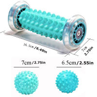 Juego De Masajeador De Pies Con Bola Espinosa Terapia Para Plantar Fasciitis Dolor De Talón Arco Muscular Relaxación Punto Trigénero Manual - details 0