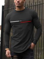 Camiseta De Algodón Puro 100% Para Hombre Estampado De PARIS Cuello Redondo Manga Larga Cómoda Y Casual Para El Verano - details 15