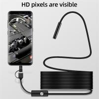 Cámara Endoscópica KERUI 3-en-1 Para Android Y PC Mini Cámara Flexible Y Impermeable De 7mm Para Inspección De Tubos Y Mantenimiento De Pipas - details 1