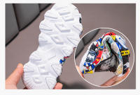 Zapatillas Deportivas Para Niños Y Niñas Tallas 26-36 Dibujos De Graffiti Casual Compras En Línea Antideslizantes PU Suela De Goma Adecuadas Para Baloncesto Y Uso Diario - details 4