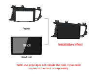 MEKEDE 9" Kit De Marco Para Pantalla De DVD En Coche 2 Din Radio Audio Multimedia Para Kia K5 Optima 2011-2015 Panel De Pantalla - details 5