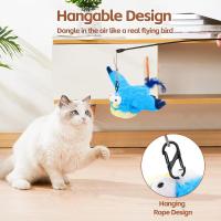 Juguete Interactivo Para Gatos Recargable Con Pájaro Silbante Y Batiente Sin Volar Con Nepote Para Gatos De Interior Juguete De Peluche Activado Al Tocar - details 9