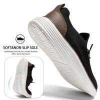 Zapatos De Caminar Para Hombre Ultra Cómodos Zapatillas Casuales Transpirables De Tela Malla Antideslizantes Talla Grande 39-48 - details 6