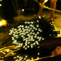 Luces Solares LED Para Exterior 12/22/32m Enredadera De Flores De Cuento De Fadas Decoración De Navidad Y Halloween Impermeables Para Fiesta En Jardín - details 2