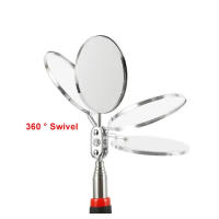 Espejo De Inspección 360° Con Luz LED Y Mango Telescopio Herramientas Mecánicas Para Reparación Espejo Telescopio De Acero Inoxidable - details 7