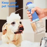 Ducha eléctrica para perros, ducha eléctrica impermeable con dispensador automático de jabón, champú magnético recargable y máquina de burbujas para mascotas - details 1
