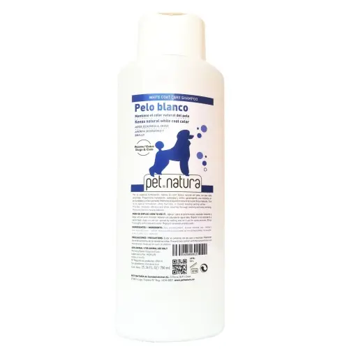 Champu para perros de Pelo Blanco 750Ml. Petnatura - 1