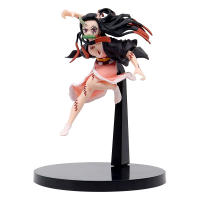 Figura De Acción Kimetsu No Yaiba Kamado Tanjirou Versión De Combate Anime Demon Slayer Con Agatsuma Zenitsu Y Nezuko Modelo De Juguetes Para Coleccionistas - details 1