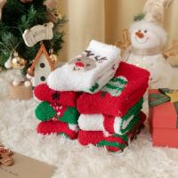7 Pares De Calcetines De Navidad De Poliéster Coral Suaves Y Agradables Para Mujer Con Diseños De Santa Cielo Y Esquimales Regalo De Invierno Para Niña - details 7