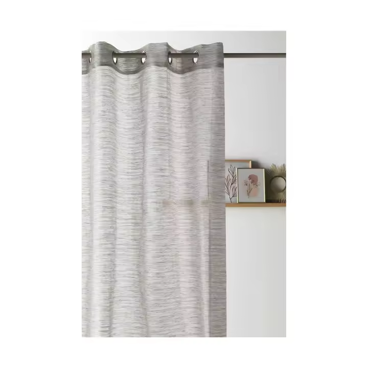 Cortina Alegre con Ollaos 145x260 Cm 300x260 Cm 8 Arandelas 100% Poliéster - 1