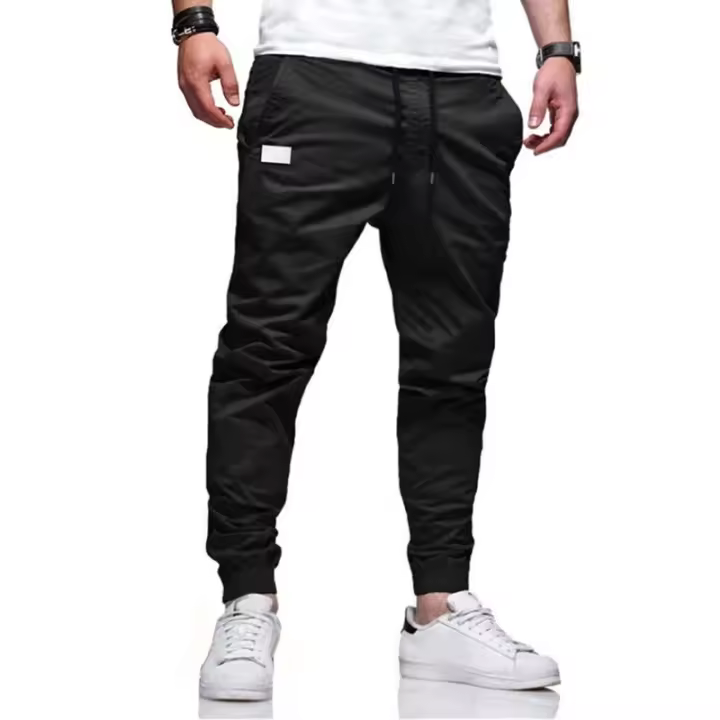 Pantalones Casuales De Largo Para Jóvenes 2024 Tejidos Sólidos Coloridos Cintura Media Estilo Safari Pantalones De Cierre De Cremallera - 1