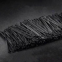 AWAYTR 50/100 PCS Pinzas De Pelo En Forma De U De 5.5 Cm Metálicas Y Negras Para Estilo De Boda Herramientas De Peinado Para Mujeres - details 0