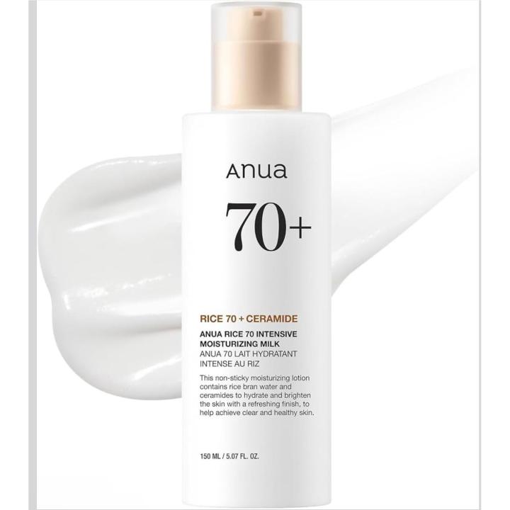 Anua Rice 70 Glow Milky Toner, tónico facial con agua de arroz, niacinamida y ceramidas, piel luminosa, sin fragancia… — oferta en Miravia