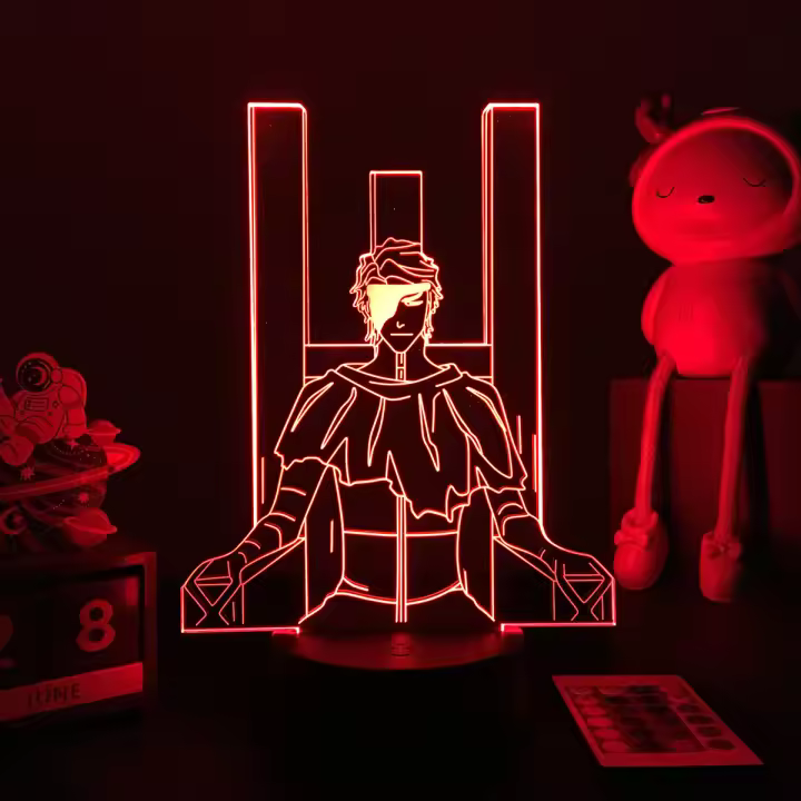 Lámpara Nocturna LED 3D Anime Bleach Para Decoración De Habitación Infantil Luz De Noche Para Niños Regalo Para Estudio - 1