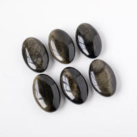 Piedra De Cristal Natural Obsidiana Amarilla Para Palma De La Mano Juguete De Pulgar Para Compresión Caliente Sanación Salud Energía Gemas Regalos Familiar - details 4