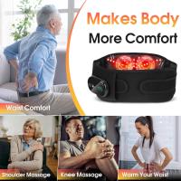 Nuevo cinturón de masaje con terapia de luz roja, cinturón de piernas con carga inalámbrica, cinturón uterino cálido, compresa caliente, artefacto de protección de cintura - details 2