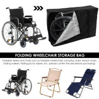 Bolsa De Viaje Para Ruedas Y Silla De Ruedas De Tela Oxford Impermeable Y Resistente Al Desgaste Bolsa Plegable Para Carro De Mano Compatible Con Roolator - details 5