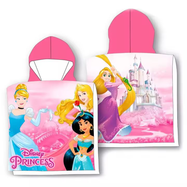 Toalha poncho de microfibra Disney Princess - 1