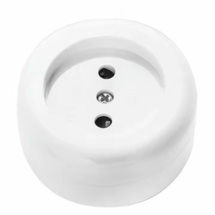 BASE DE SUPERFÍCIE REDONDA BRANCA ONLEX 10/16A SEM T/T 4MM - 1