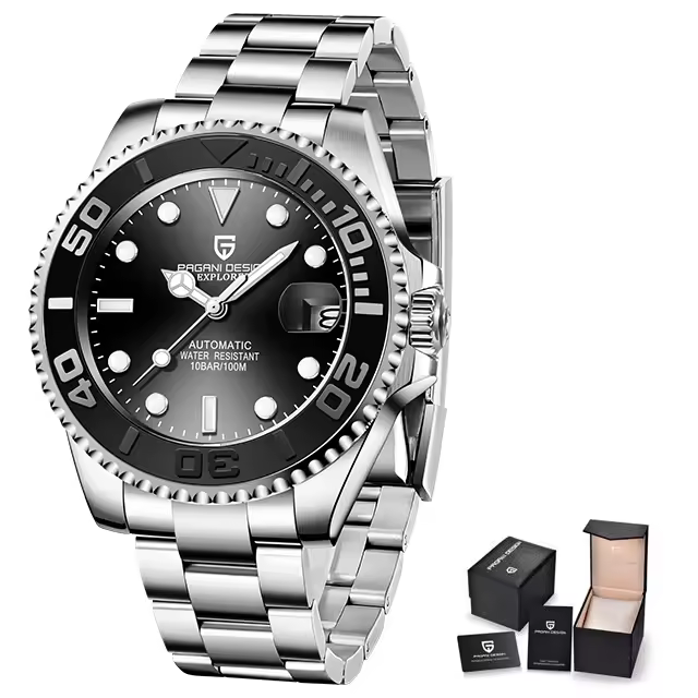 Reloj Mecánico Para Hombre PAGANI DESIGN PD-1651 V3 Cristal De Zafiro Acero Inoxidable Resistente Al Agua NH35Luxury Automatic Watch - 1