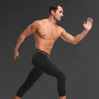 Pantalones Deportivos Con Protección 3/4 Tallas Para Hombres Leggings De Compresión Con Protetor De Rodilla Para Baloncesto Y Correr - details 10