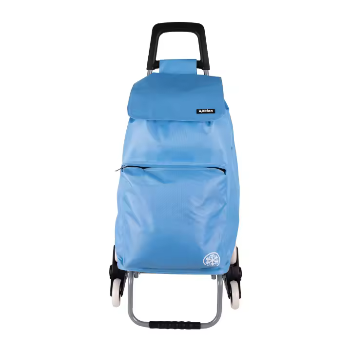 Cofan Carro de la Compra Plegable 6 Ruedas | Bolsa 42L | Hierro | Verde - 1