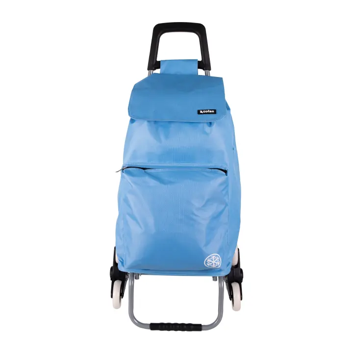 Cofan Carro de la Compra Plegable 6 Ruedas | Bolsa 42L | Hierro | Verde - 1