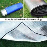 Manta De Camping Térmica Doblesided 195x180cm Alfombra De Plástico Para Pícnic Y Exterior Plegable Isolante De Aluminio Para Suelo Del Tienda - details 6