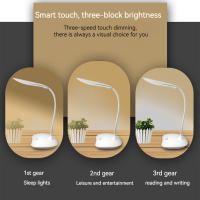 Lámpara De Escritorio Recargable USB Con 3 Modos De Iluminación Toque Protección Ocular Para Oficina Y Dormitorio Lectura Nocturna - details 2