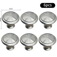 Manija De Puerta Circular Pequeña En Acero Inoxidable Metálica Para Armario Zapatos Gabinete Herramienta Minimalista Moderna - details 4