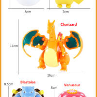Figura De Anime Pokémon Pikachu Y Poké Ball Dual Morfología Muñeco De Snorlax Modelo De Pelota Para Niños Juguetes De Coleccionista - details 18
