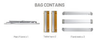 Mesa de Camping Plegable para 4-6 Personas Mesa de Jardín de Aluminio 110 x 70 cm, Mesa de Picnic Plegable Portátil con Bolsa de Transporte - details 2