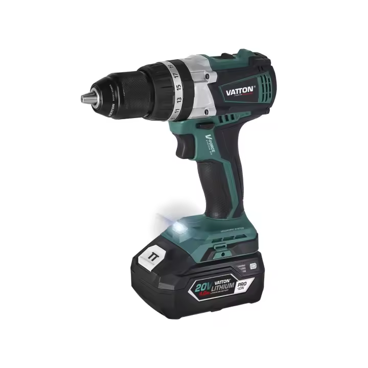 Taladro percutor brushless vatton 20v 1 batería 4.0ah - 1