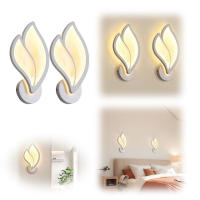 Lámpara De Pared LED Moderna Con Forma De Pétala Acrylic Para Iluminación Interior En Dormitorio Y Sala De Estar Instalación Fácil Incluye Bombilla - details 1