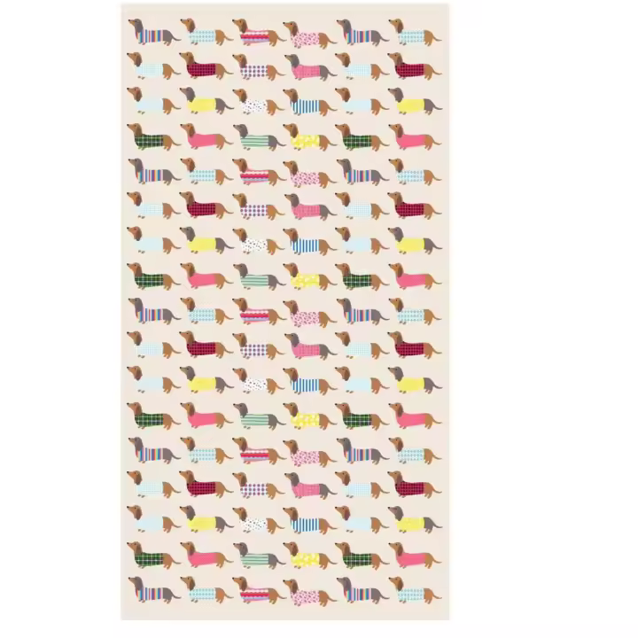J.S ONDO Toalla de baño , Toalla de Playa, ESTAMPADO  Perro salchichas Toalla Microfibra Prevención de Arena, Toallas de Playa Ligera y de Secado Rápido, Aplicable a Playa, Viajes, Sauna, Gimnasio 90*170cm - 1