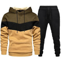 Traje De Deporte Casual Para Hombre Con Capucha Sudadera Y Pantalones Negros De Alta Calidad Para Uso Diario En Otoño E Invierno - details 7