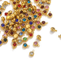 20pcs Encantos De Acero Inoxidable 6mm Para Joyería DIY Pulseras Collares Pendientes Encantos De Charms Findings Para Creación De Joyas - details 0
