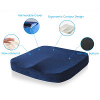 Almohadilla De Cojín De Memoria Natural Para Oficina Asiento Cómodo Para Conductor De Coche Camión Viaje Silla De Ruedas Grueso - details 2