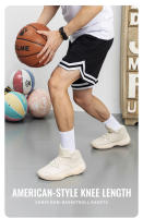 Shorts De Baloncesto Para Hombre SONECHOKI De Longitud De Rodilla Estampado De Rayas Malla Transpirable Entrenamiento Fitness Running Gimnasio - details 4