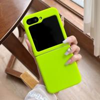 Funda De Silicona Líquida Fluorescente Para Samsung Z Flip 6 Y 5 Cubierta De Bumper Mate Antigolpes Para Galaxy ZFlip6 - details 0