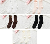 Calcetines De Mujer Con Volante Y Lazo Para Cosplay Y Accesorios De Ropa Media Almohadilla Cómoda Regalo Para Niñas - details 3
