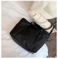 Bolso De Hombro Para Mujer De Gran Capacidad Con Manija Oxford Y Cierre De Cremallera Estilo Casual Color Sólido Bolso De Compras Para La Calle - details 7