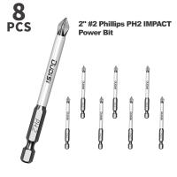 Juego De Puntas De Destornillador Impacto Phillips De Aluminio Y Acero 70mm 3/8/15 Piezas Alta Calidad Para Uso En Oficina Y Hogar Industrial - details 4