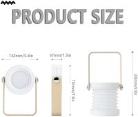 Linterna recargable, lámpara portátil plegable con 3 niveles de brillo, interruptor táctil recargable ajustable de 360° para baño, pasillo, escaleras, dormitorio, cocina - details 4