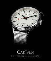 Reloj Mecánico Para Hombre CADISEN Con Luz Propia Y Correa De Acero Inoxidable Resistente Al Agua NH35A Cristal De Zafiro - details 0