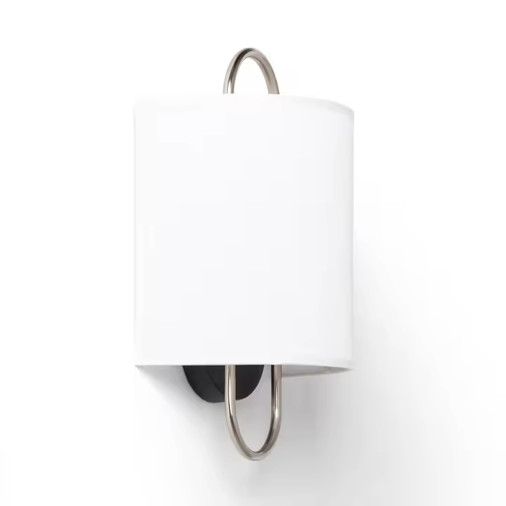 Ledkia Aplique Pared Metal y Tela Duque Blanco - 1