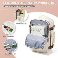 Mochila De Viaje Para Avión Cabin Airplane 40x30x20 Capacidad De Equipaje Para Hombres Y Mujeres Con Portátil De 15.6 Pulgadas - details 1