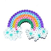 Plantilla De Bolas Hama 5mm Con Papel De Color Plástico Estencil Puzzle De Péguedos Pixel DIY Transparente Para Juguete Educativo Para Niños - details 23